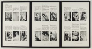 Carolee Schneemann, 'Correspondence Course', 1980.