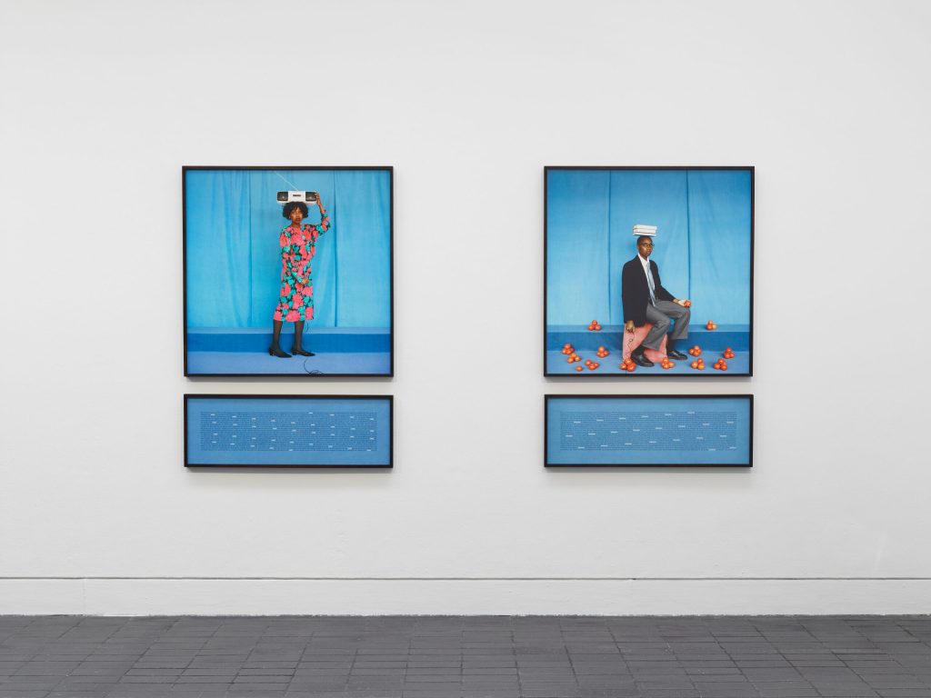 Silvia Rosi, Self Portrait as my Mother/ Self Portrait as my Father, Jerwood/Photoworks Awards 2020 supported by Jerwood Arts and Photoworks. Installation view at Jerwood Space, London © Anna Arca