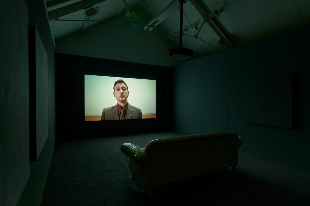 Guy Oliver, You Know Nothing of My Work, 2020. Commissioned for Jerwood/FVU Awards 2020: Hindsight. Installation view at Jerwood Space. Photo: Anna Arca