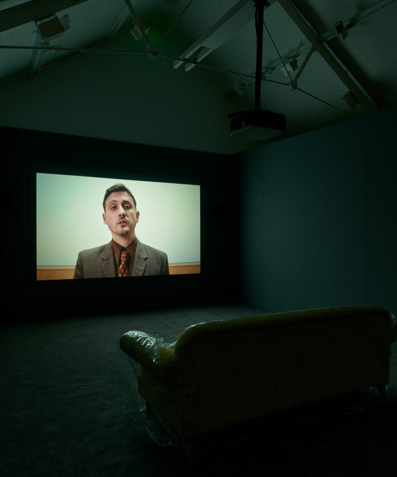 Guy Oliver, You Know Nothing of My Work, 2020. Commissioned for Jerwood/FVU Awards 2020: Hindsight. Installation view at Jerwood Space. Photo: Anna Arca