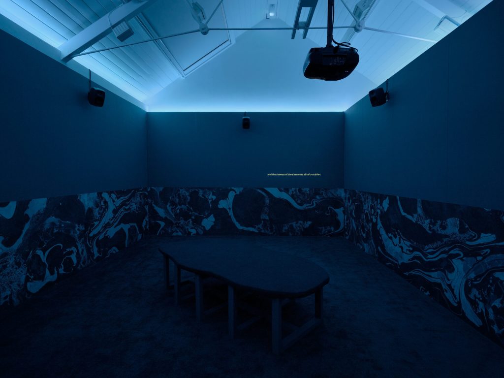 Freya Dooley, Temporary Commons, 2021. Installation view at Jerwood Arts. Commissioned for Jerwood Solo Presentations 2021, supported by Jerwood Arts. Photo: Anna Arca