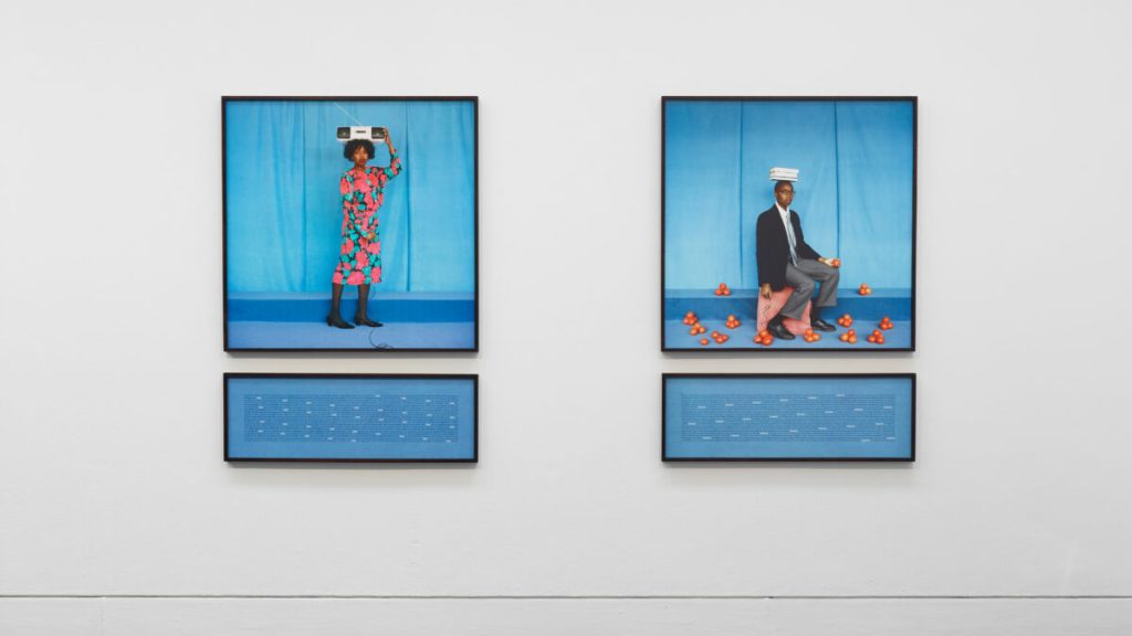 Silvia Rosi, Self Portrait as my Mother/ Self Portrait as my Father, Jerwood/Photoworks Awards 2020 supported by Jerwood Arts and Photoworks. Installation view at Jerwood Space, London © Anna Arca